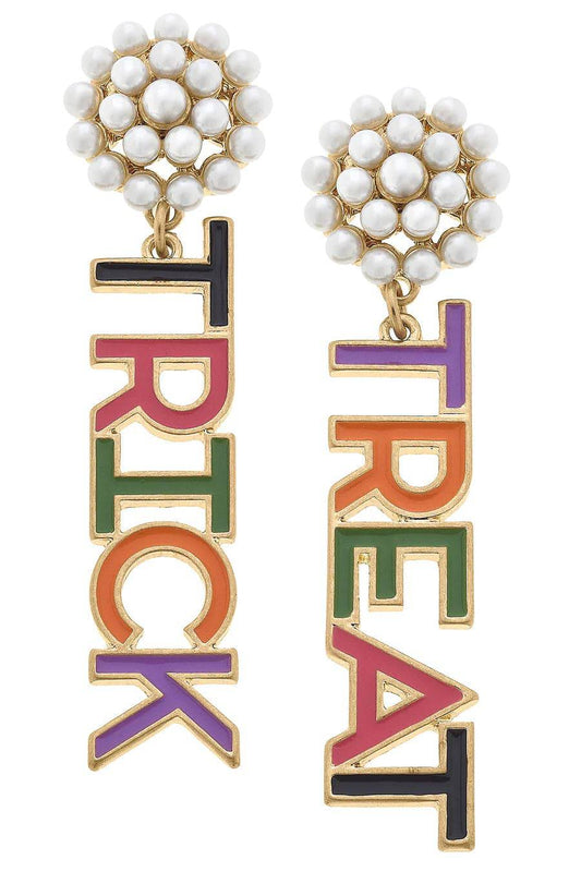 Halloween Enamel Trick Or Treat Earrings in Multi - Findlay Rowe Designs