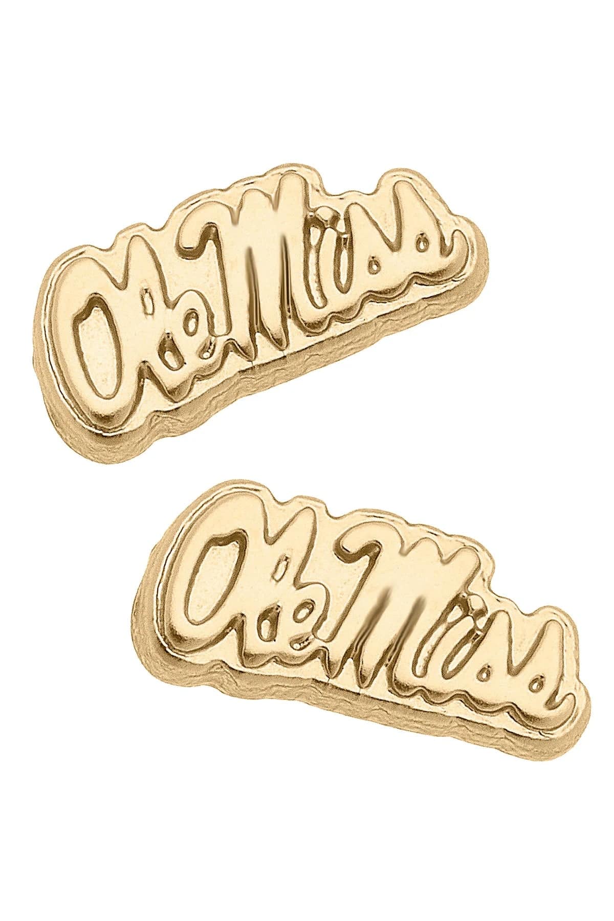 Ole Miss Rebels 24K Gold Plated Stud Earrings - Findlay Rowe Designs
