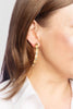 Renee Cocoa Resin Rhinestone Hoop Earring - Findlay Rowe Designs