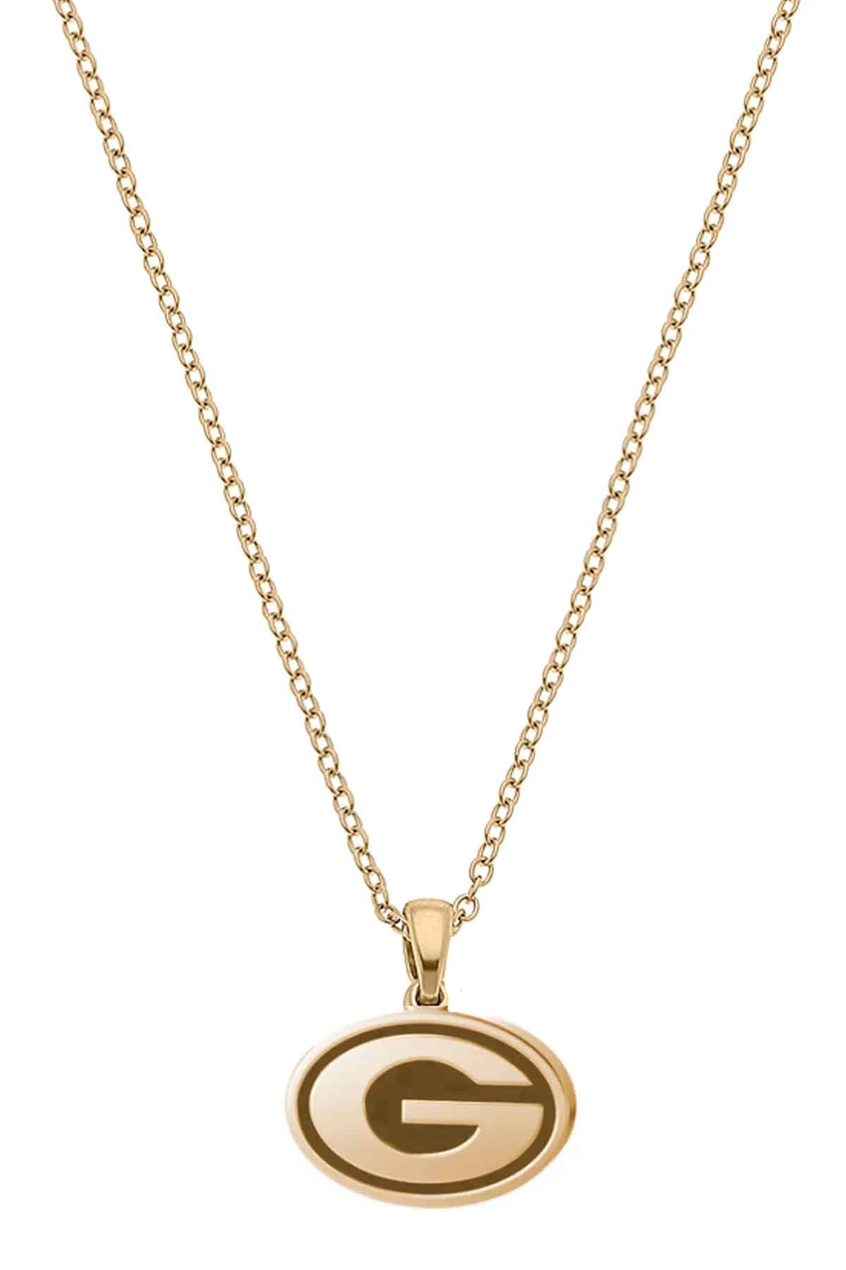 Georgia Bulldogs 24K Gold Plated Pendant Necklace - Findlay Rowe Designs