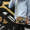 Small Clear Stadium Crossbody - Gold - Findlay Rowe Designs