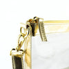 Small Clear Stadium Crossbody - Gold - Findlay Rowe Designs