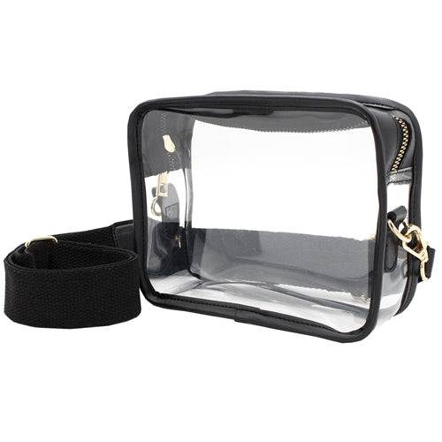 Camera Crossbody - Clear PVC with Black Accents - Findlay Rowe Designs
