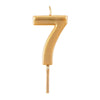 Caspari Number Candle, Gold - Findlay Rowe Designs