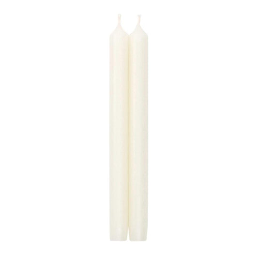 Caspari - Straight Taper 10" Candles in White - Findlay Rowe Designs