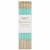 Caspari - Birthday Slims - Robins Egg and Gold - Findlay Rowe Designs