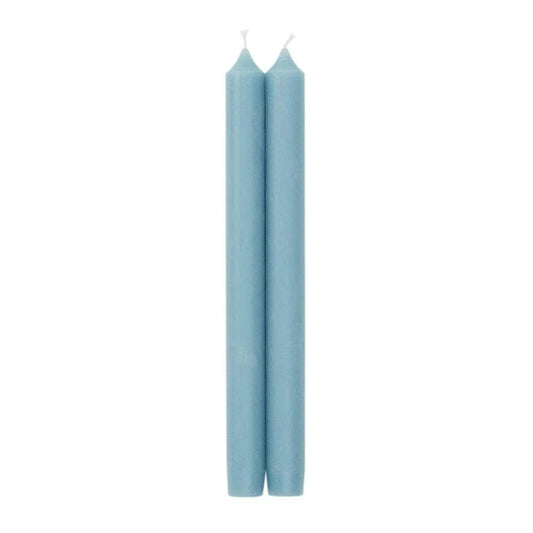  Caspari - Straight Taper 10in Candles in Stone Blue - Findlay Rowe Designs