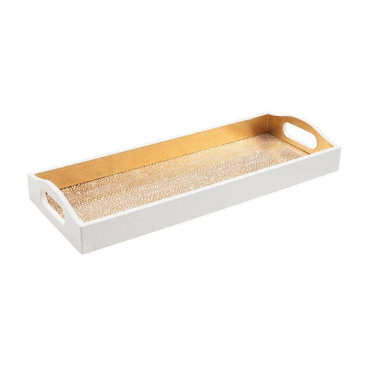 Caspari - Pebble Lacquer Bar Tray in Gold - Findlay Rowe Designs