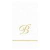 Caspari - Guest Towel Napkins - Single Initial - Hemstitch Script - Findlay Rowe Designs