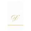 Caspari - Guest Towel Napkins - Single Initial - Hemstitch Script - Findlay Rowe Designs