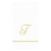 Caspari - Guest Towel Napkins - Single Initial - Hemstitch Script - Findlay Rowe Designs