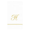 Caspari - Guest Towel Napkins - Single Initial - Hemstitch Script - Findlay Rowe Designs
