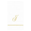 Caspari - Guest Towel Napkins - Single Initial - Hemstitch Script - Findlay Rowe Designs