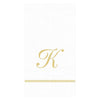 Caspari - Guest Towel Napkins - Single Initial - Hemstitch Script - Findlay Rowe Designs