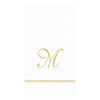 Caspari - Guest Towel Napkins - Single Initial - Hemstitch Script - Findlay Rowe Designs