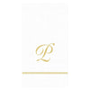 Caspari - Guest Towel Napkins - Single Initial - Hemstitch Script - Findlay Rowe Designs