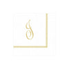 Caspari - Cocktail Napkins - Initial Hemstitch - Findlay Rowe Designs