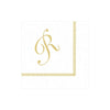 Caspari - Cocktail Napkins - Initial Hemstitch - Findlay Rowe Designs