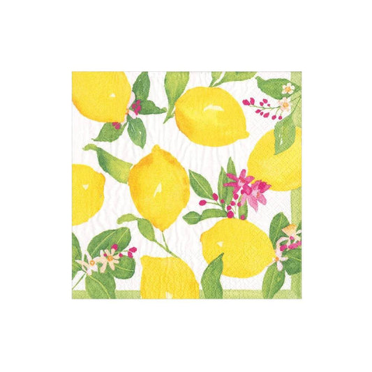 Caspari - Cocktail Napkins - Limoncello - Findlay Rowe Designs