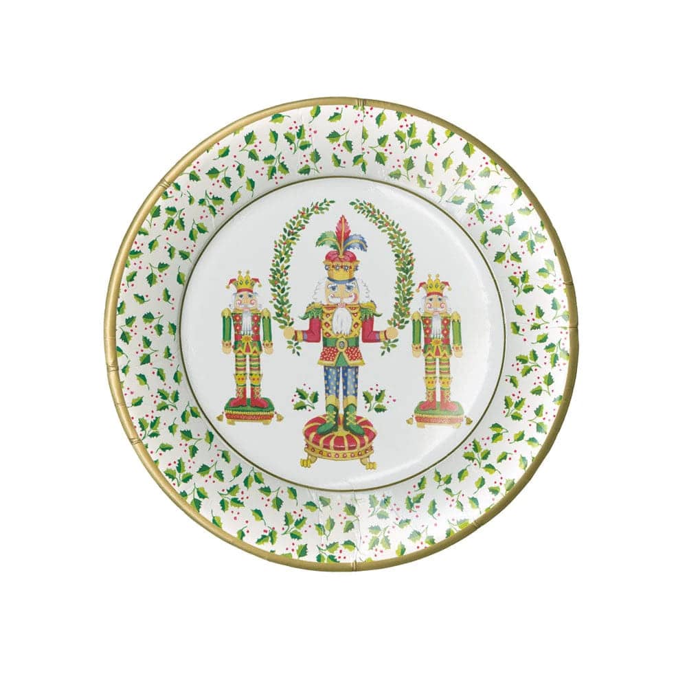 Caspari - Salad Dessert Plates - Nutcracker Christmas - Findlay Rowe Designs