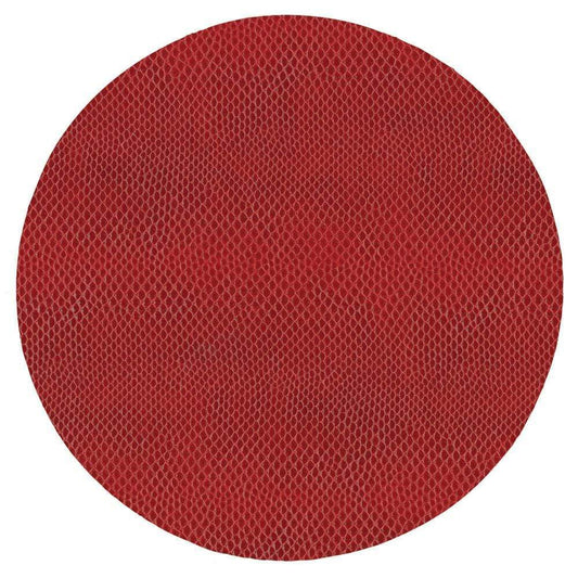 Caspari - Placemat - Snakeskin - Crimson Round - Findlay Rowe Designs