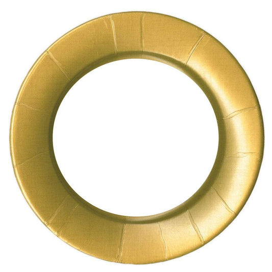 Caspari - Dinner Plate - Linen Border Gold - Findlay Rowe Designs