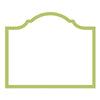 Caspari - Arch Die-Cut Place Cards in Moss Green - Findlay Rowe Designs