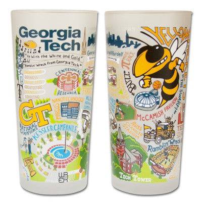 Catstudio Collegiate Glass - Georgia Tech - Findlay Rowe Designs