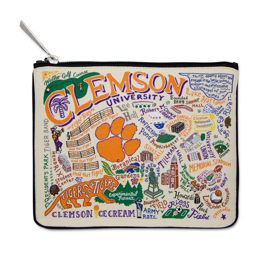 Catstudio Collegiate Zip Pouch Clemson - Findlay Rowe Designs