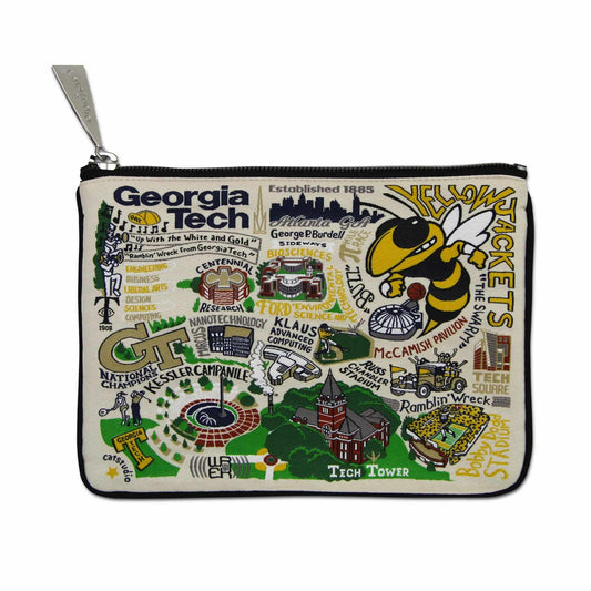 Catstudio - Collegiate Zip Pouch - Georgia Tech - Findlay Rowe Designs