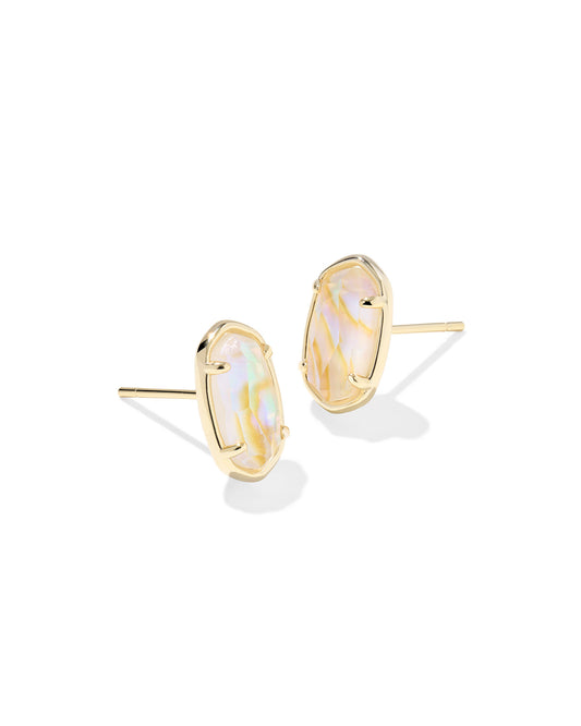 Kendra Scott - Earrings - Grayson Stud - Gold Iridescent Abalone - Findlay Rowe Designs