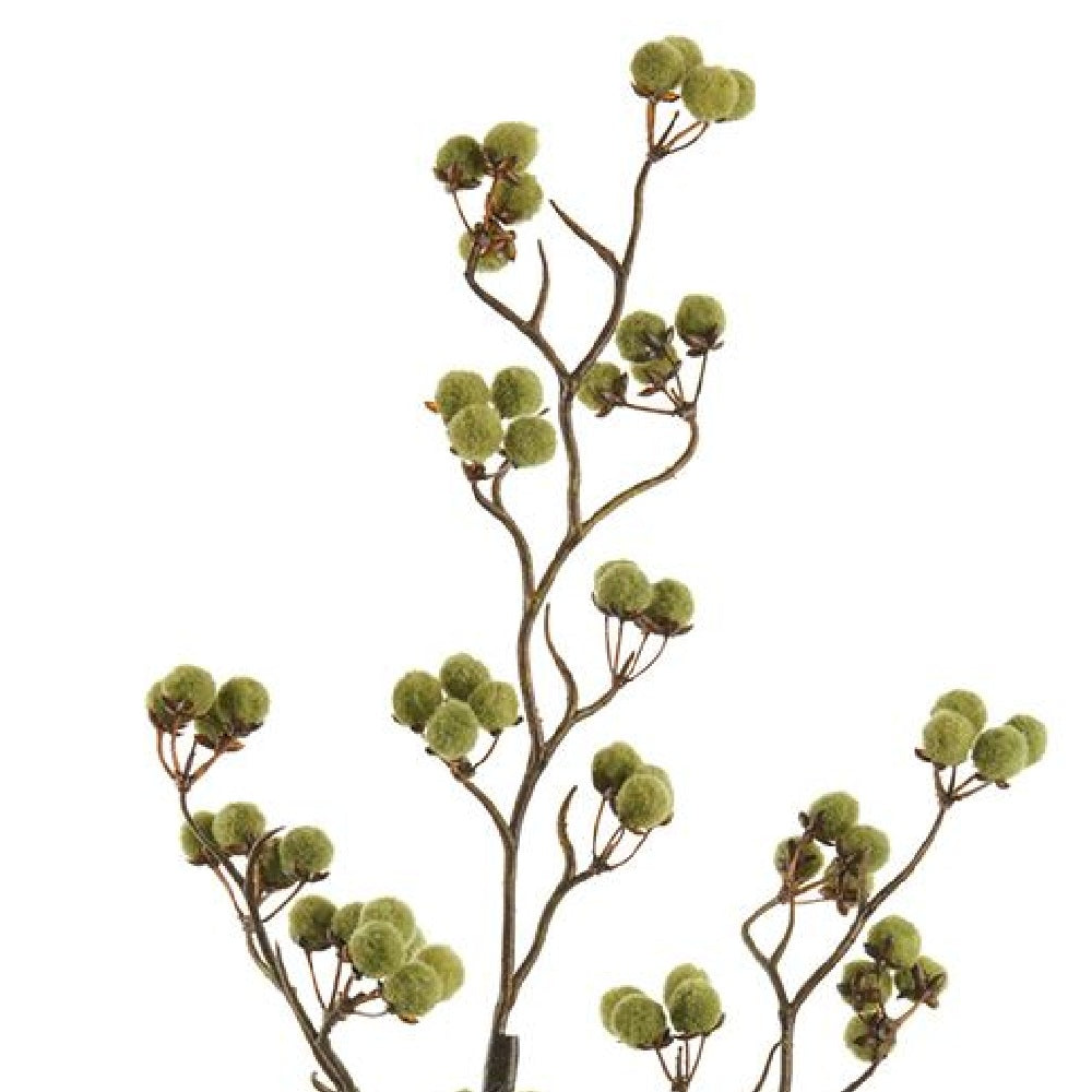 Allstate Floral - 35" Pompon Berry Spray - Green - Findlay Rowe Designs