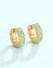 Spartina - Earrings - Ardsley Gem Hoop Teal  - 14mm - Findlay Rowe Designs