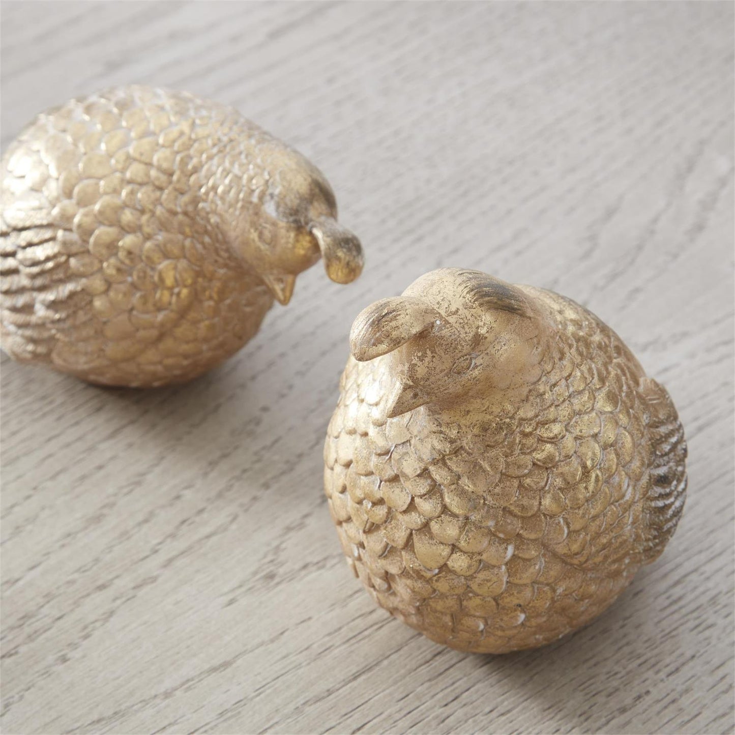 Partridge Figurine - Gold Resin