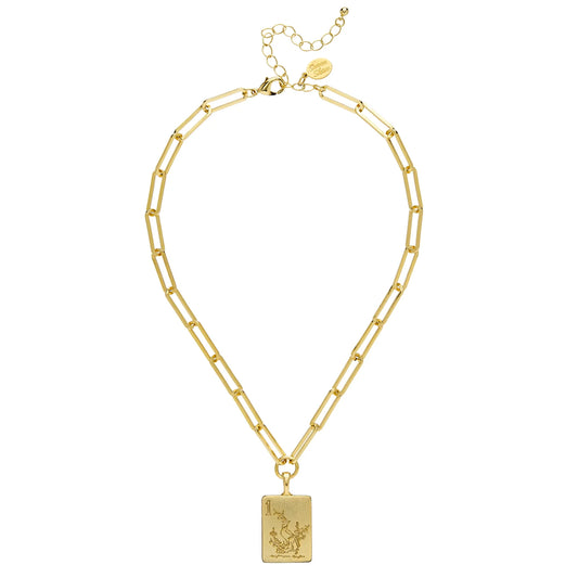 Susan Shaw - Necklace - Bird Bam Mahjong Large Paperclip - Findlay Rowe Designs