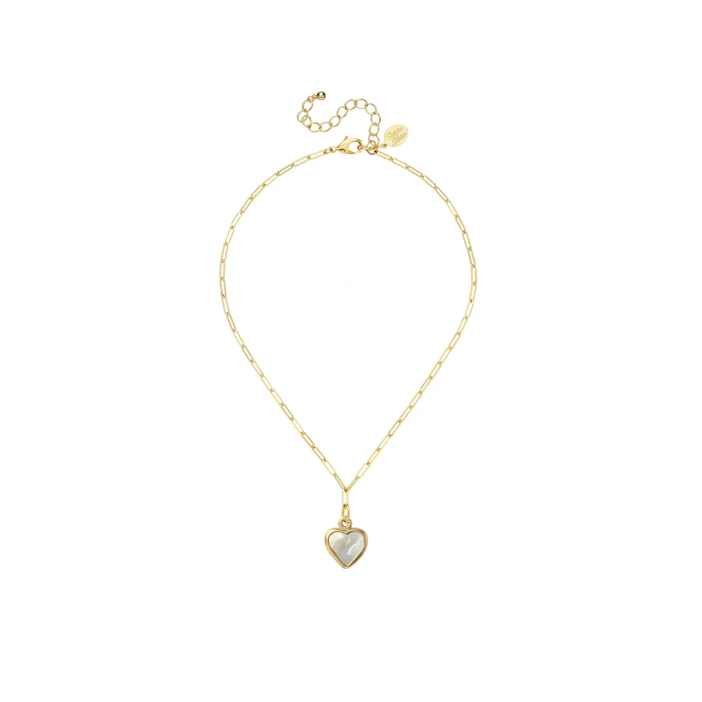 Susan Shaw - Necklace - Heart - Mother of Pearl