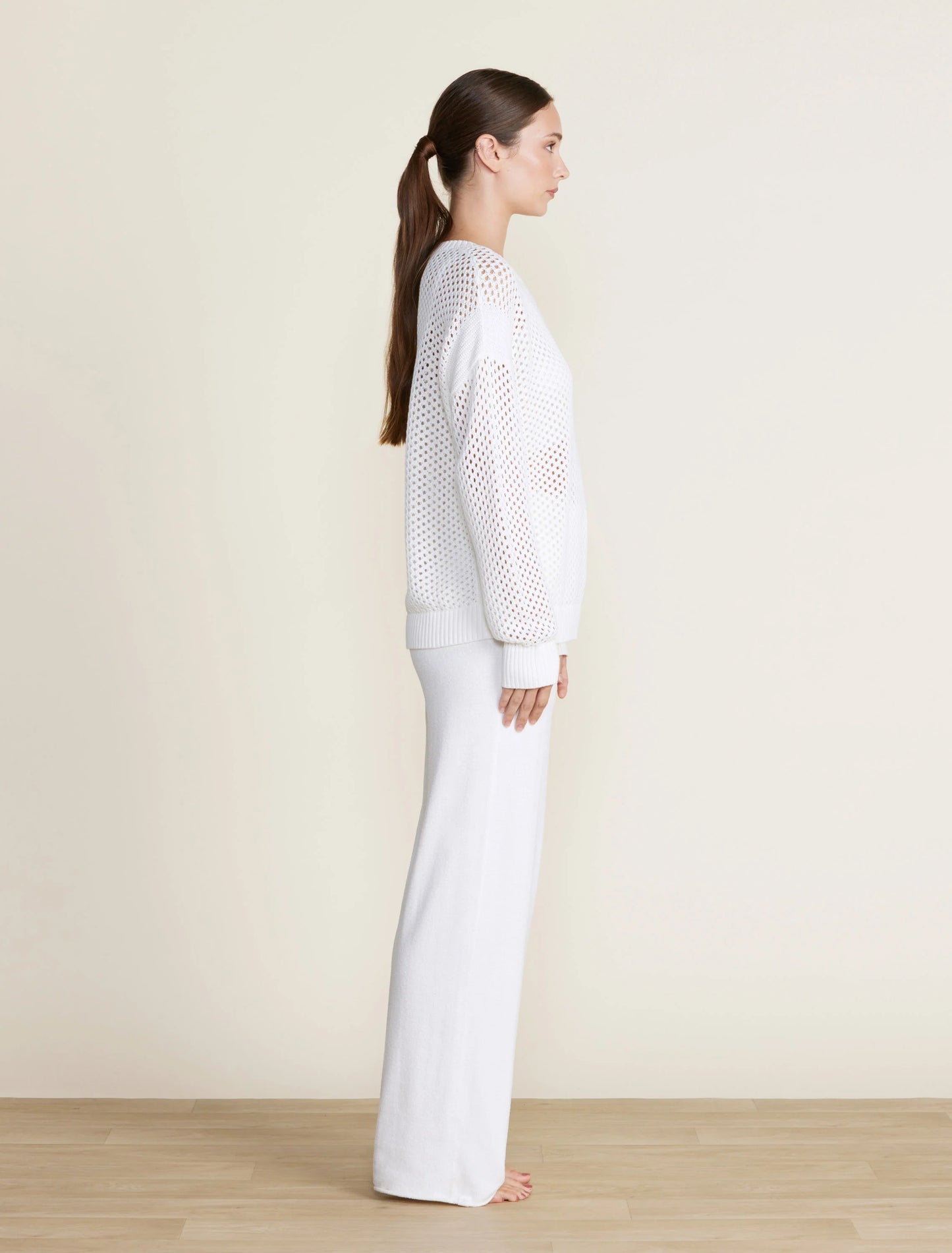 Barefoot Dreams -Pearl- Sunbleached Open Stitch Pullover - Findlay Rowe Designs