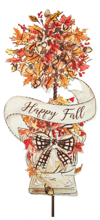Round Top - Stake - Happy Fall Tree - Findlay Rowe Designs
