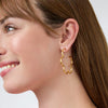 Julie Vos - Earrings - Gardenia Hoop Smooth - Gold - Small - Findlay Rowe Designs