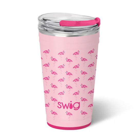 Swig - Party Cup 24oz - Flamingos - Findlay Rowe Designs