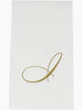 Caspari - Guest Towel Napkin - White Pearl-Paper Linen Napkin - Monogram - Findlay Rowe Designs