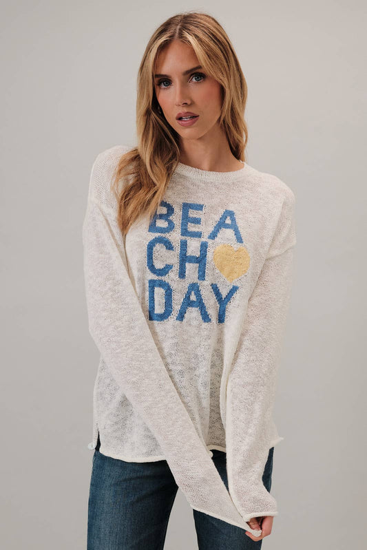 Sunday Edition by Le Lis - Mesh Sweater - Beach Day - Findlay Rowe Designs
