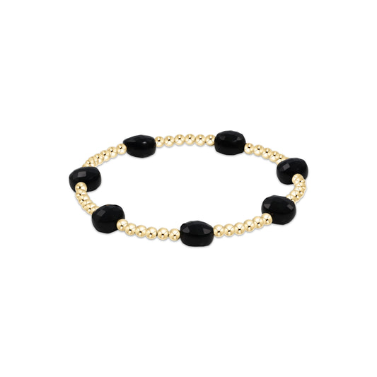 Enewton - Extends - Admire Gold 3mm Bead Bracelet - Faceted Onyx - Findlay Rowe Designs