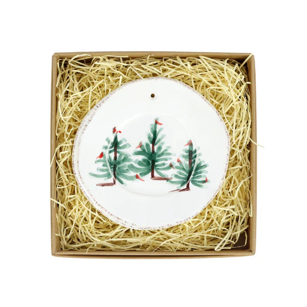 Vietri - Ornament - Lastra Holiday Round