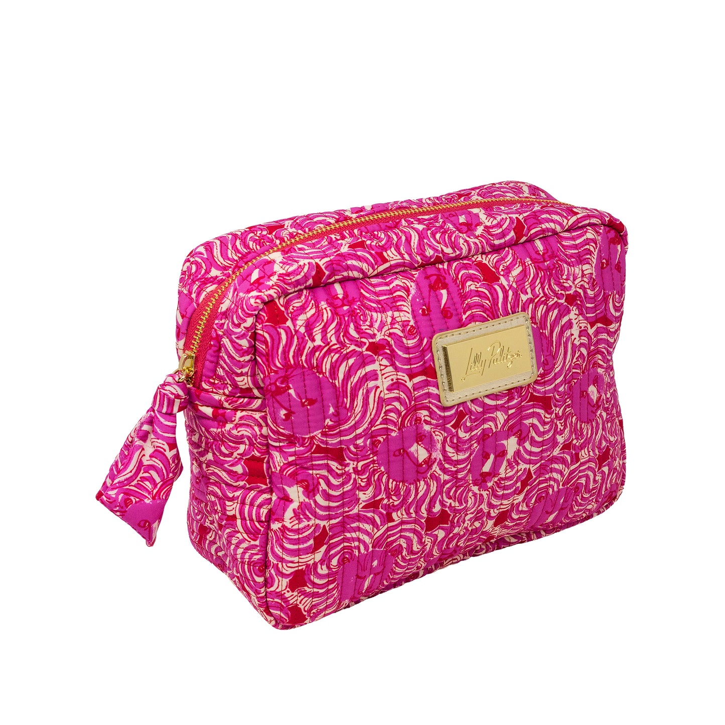 Lilly Pulitzer - Cosmetic Pouch - Strawberry Red Pride of Lilly