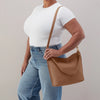 Hobo - Pier Shoulder Bag - Pebbled Leather - Timber Brown