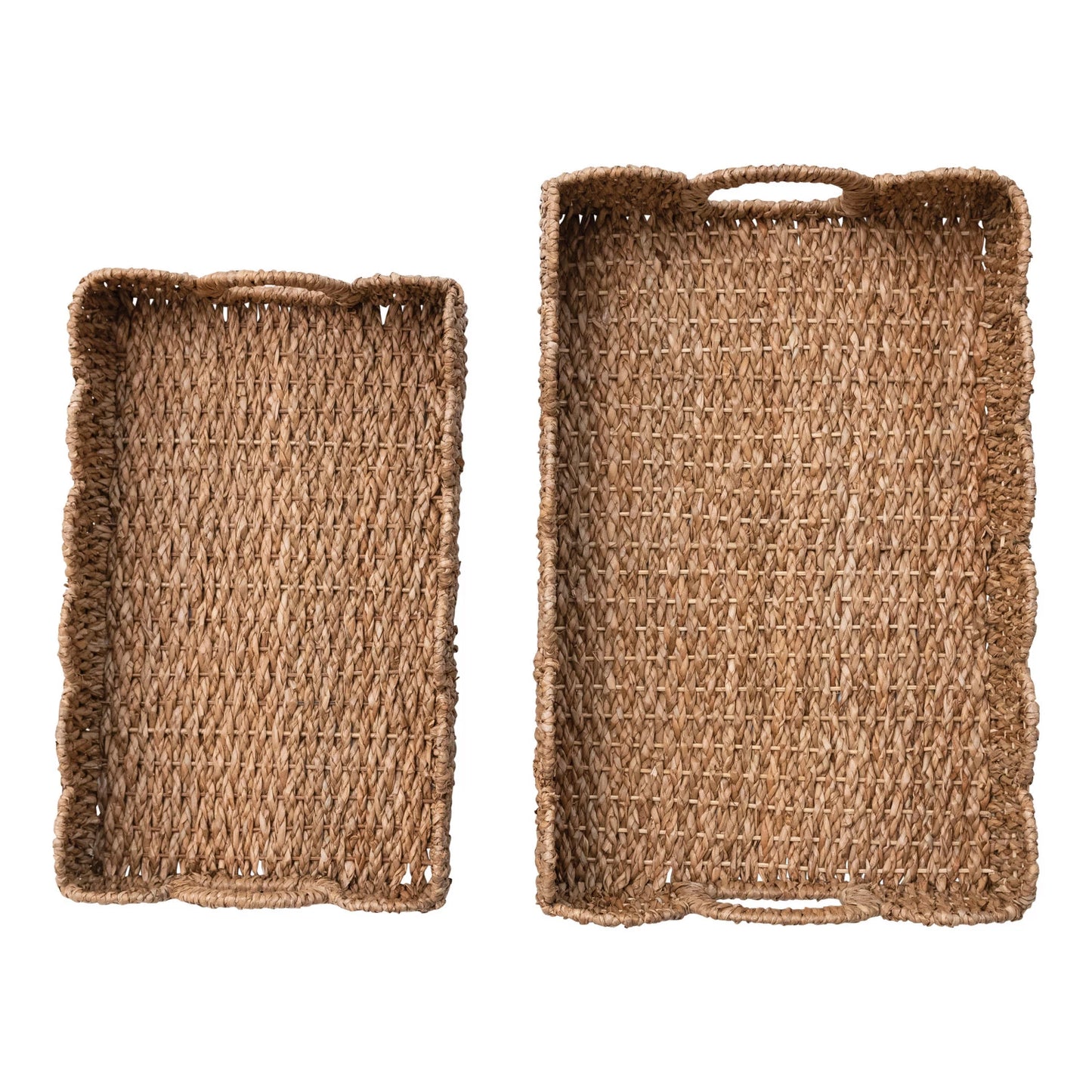 Scalloped Braided Bankuan Trays - Findlay Rowe Designs