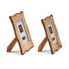 Two's Company-  Bark Wood Photo Frame