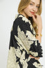 Umgee - Top - Peony Print High Neck - Black - Findlay Rowe Designs