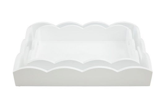 Mud Pie- Scallop Lacquer Tray